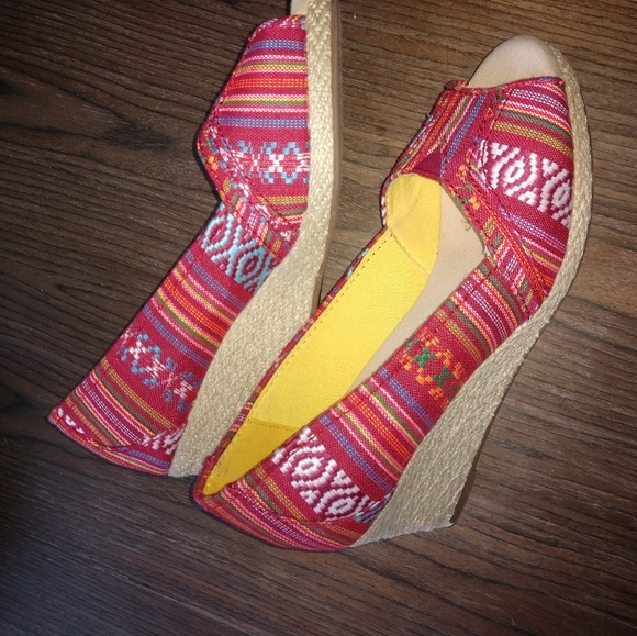 Sonoma women's high heel wedge boho 8.5 - Picture 10 of 10